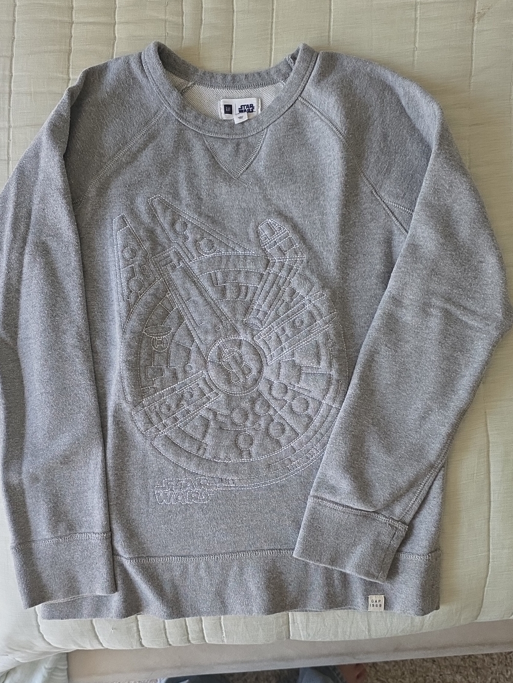 GAP Boy's Light Gray Star Wars Sweatshirt